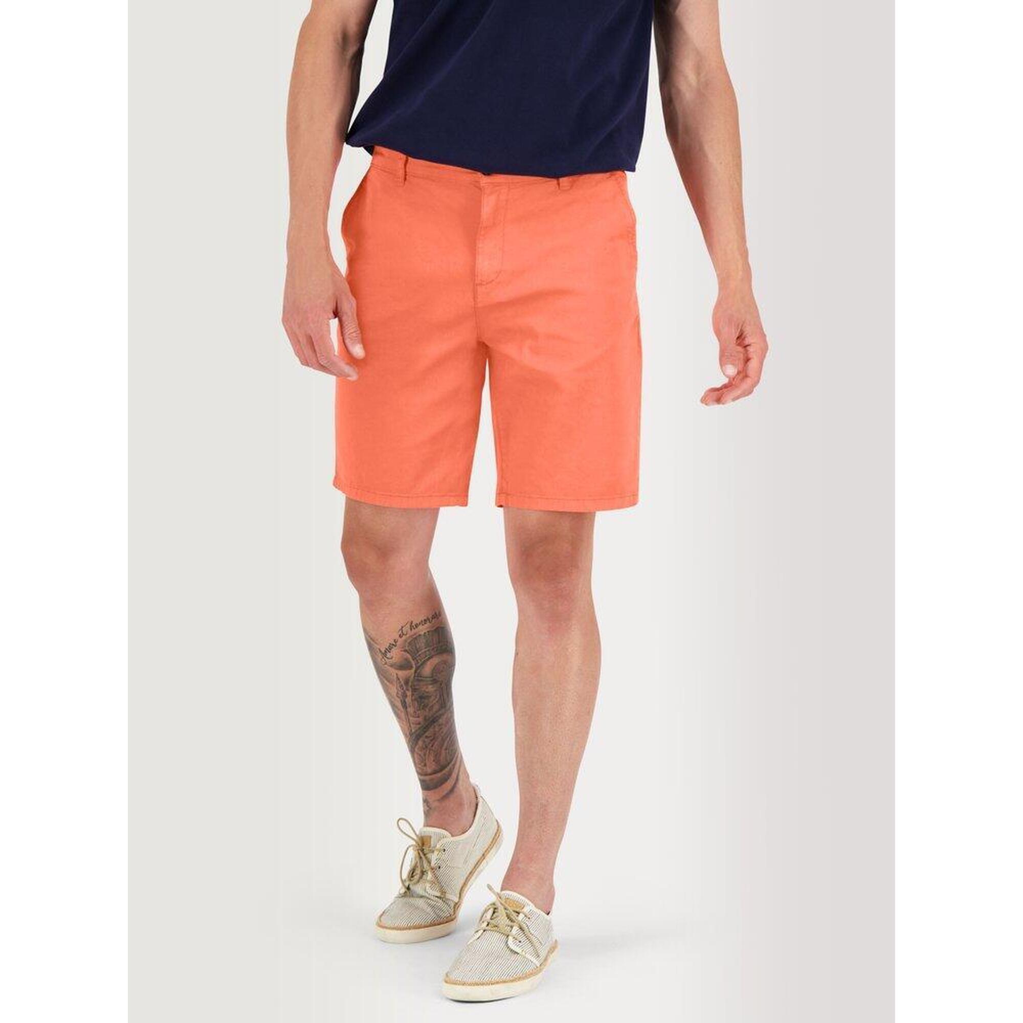 Bermuda ceinture droite avec passants Homme - ARTURBER Corail