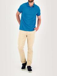 Polo homme manches courtes MILEKPOL, marine, 100% coton.
