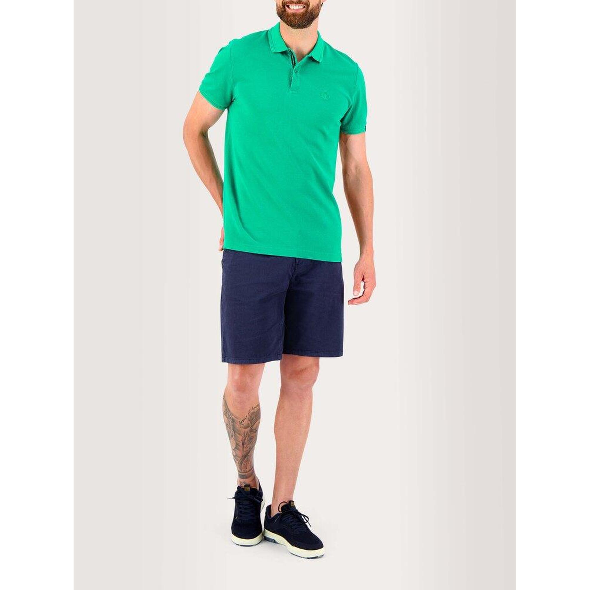 Tbs - Polo Manches Courtes Homme Jairopol Palme 100% Coton - Polo Manches Courtes - Vert - M. - Decathlon