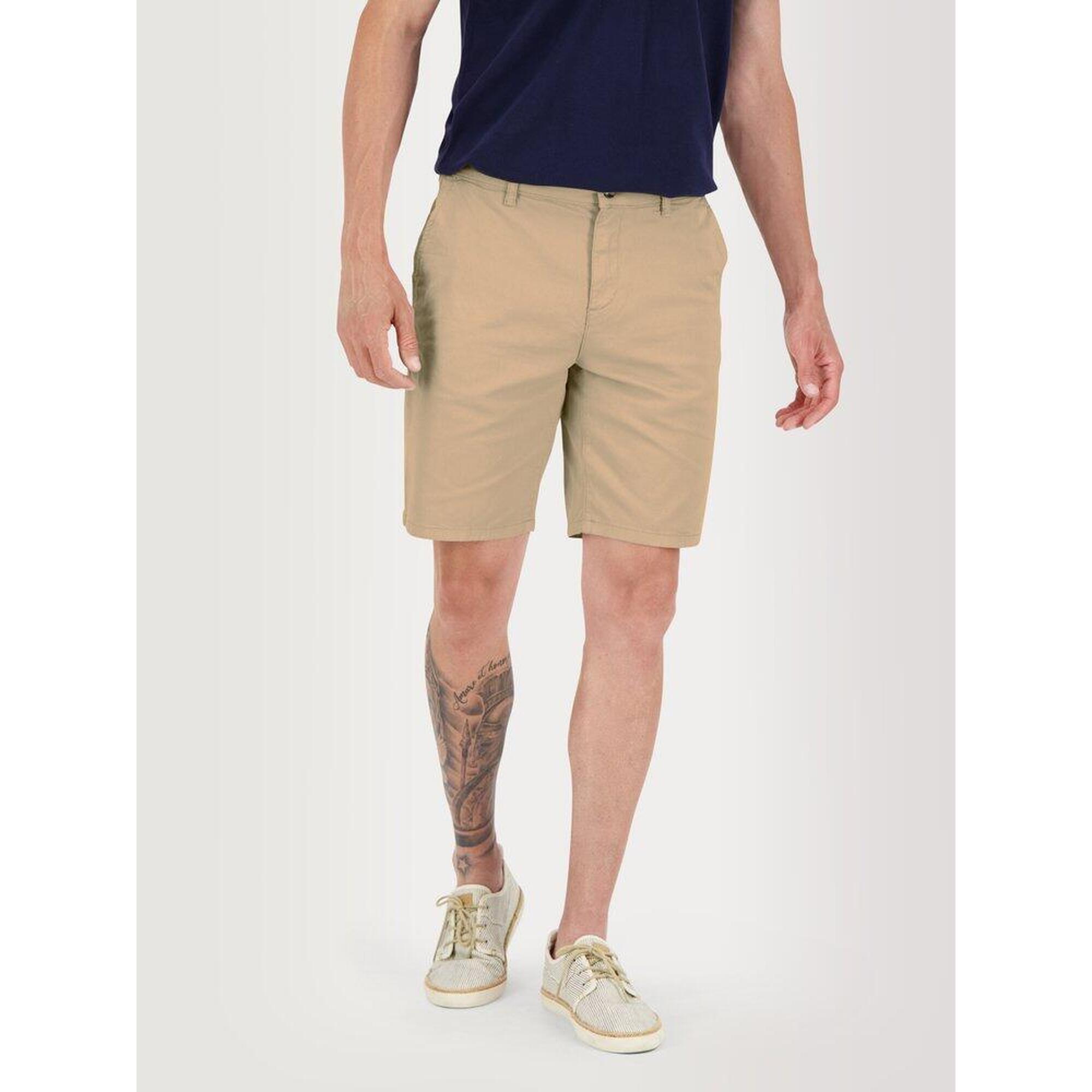 Tbs - Bermuda Homme Ceinture Droite À Passants Arturber Osier - Short De Protection - Beige - 44 L - Decathlon