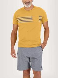 T-shirt manches courtes Homme - AMORITEE Bleu Marine