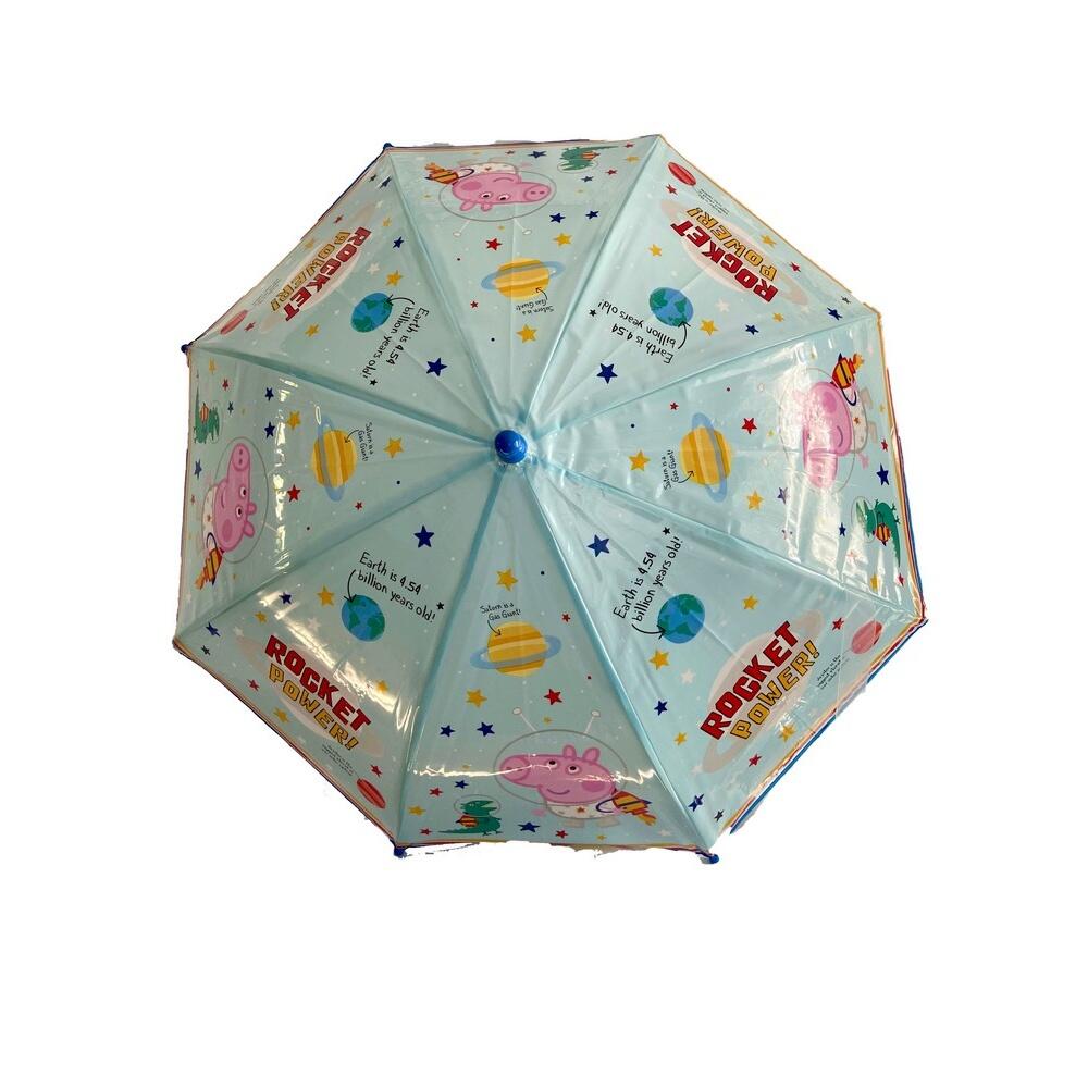 PEPPA PIG Childrens/Kids Rocket Power Umbrella (Light Blue)