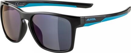 Alpina Sonnenbrille Flexxy Cool Kids I Rahmen black-cyan Glas blue mirror