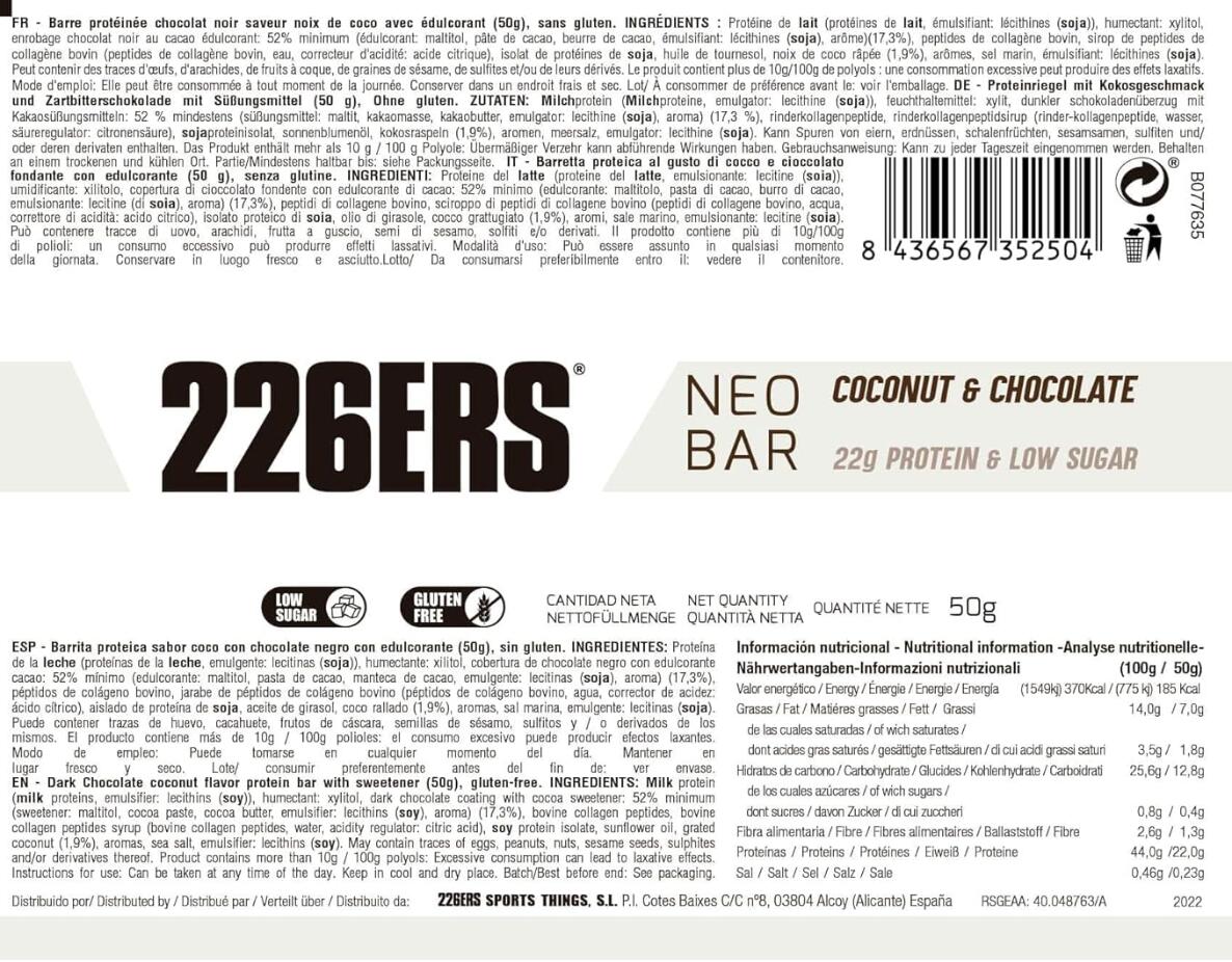 NEO BAR PROTEIN - Barrita Proteica 6/7