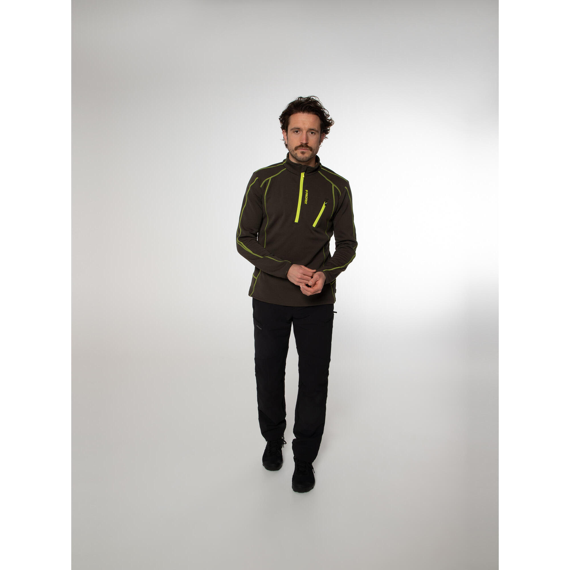 Koszulka męska Protest HUMANS 1/4 zip top