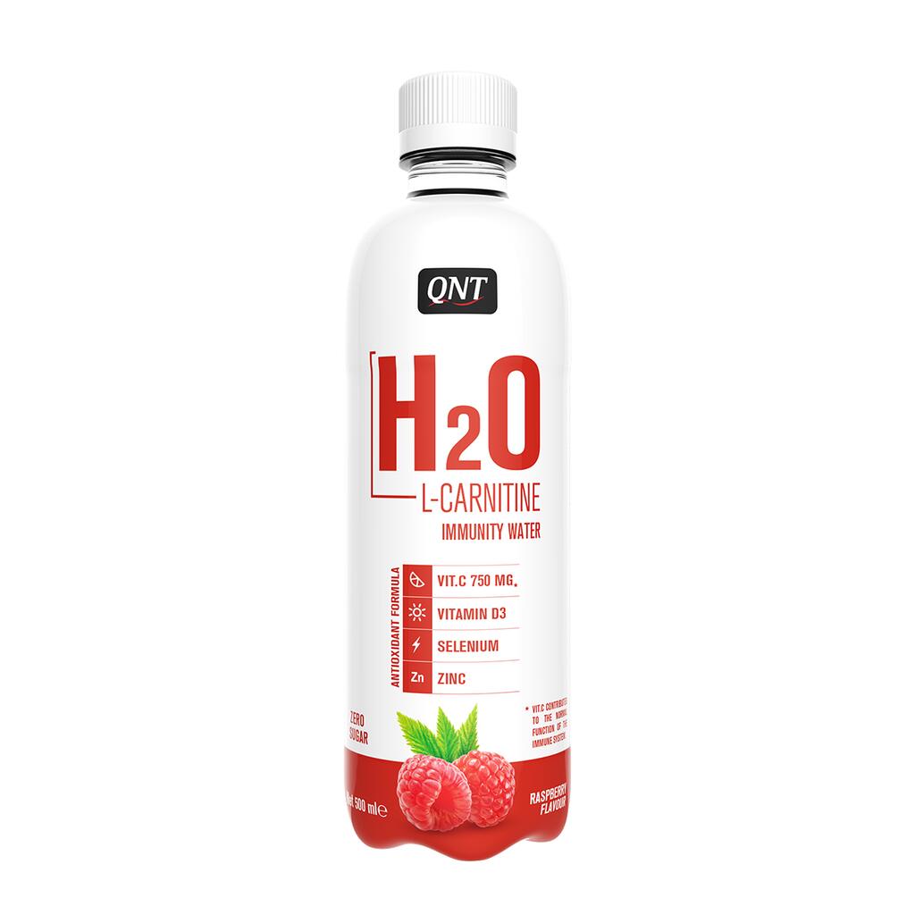 QNT IMMUNITY WATER H20 - Framboos - NUL SUIKER - 500 ml