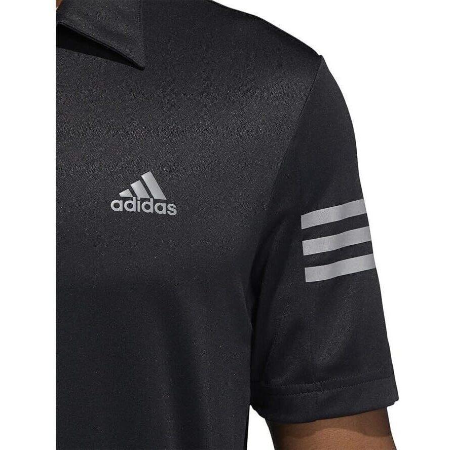 T-Shirt adidas Golf Polo Shirt, Preto, Homens 2/3