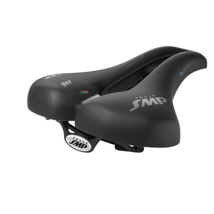 Sella Da Bici SMP TRK Martin Touring Gel - Seduta Comoda Per Viaggi Lunghi, Colore Nero