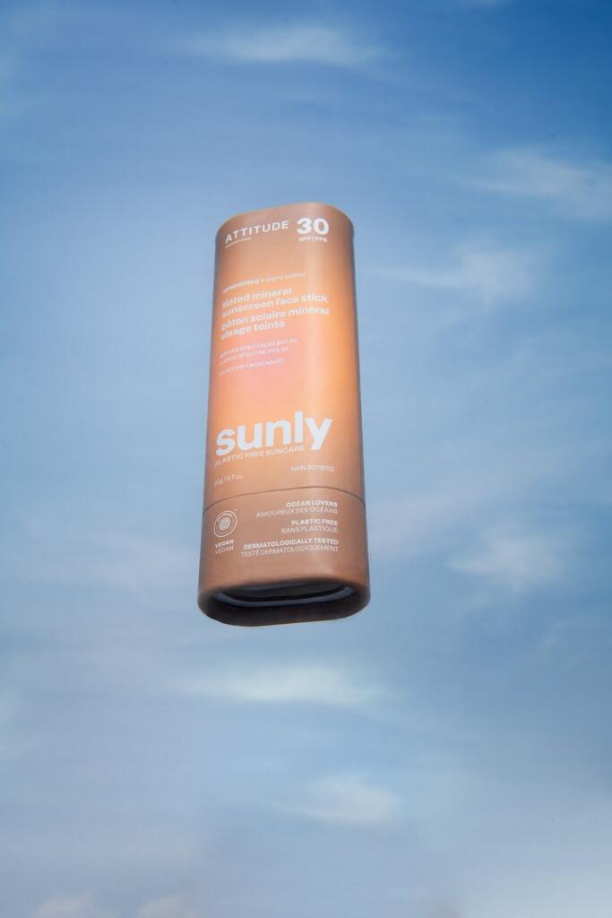 Krem w sztyfcie do twarzy z kolorem SPF 30 bez zapachu Sunly 4/5