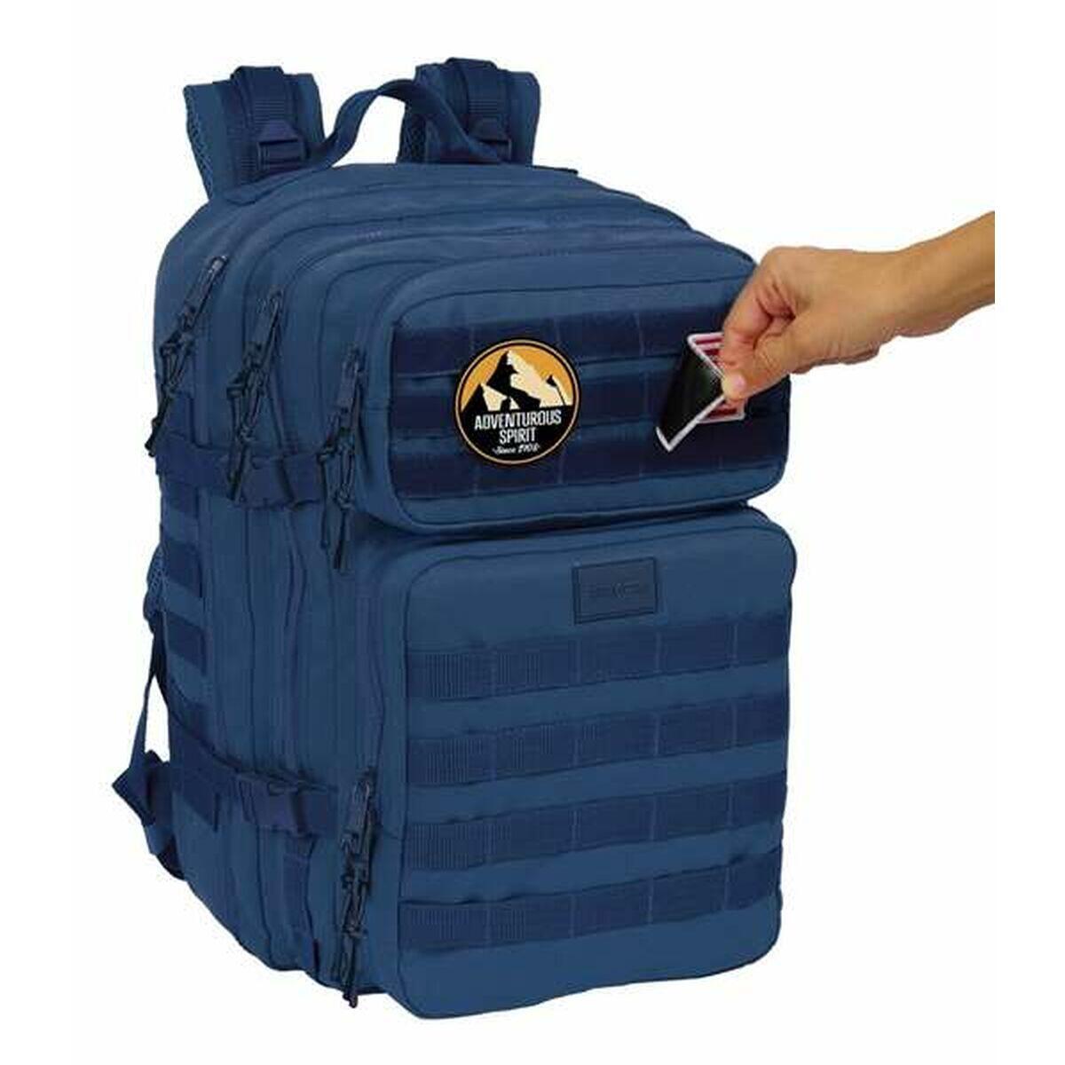 Mochila Escolar Safta Basic Azul Marinho 3/5