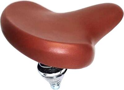 Comfortabel bruin zadel voor kindertransportfiets 20-22 inch