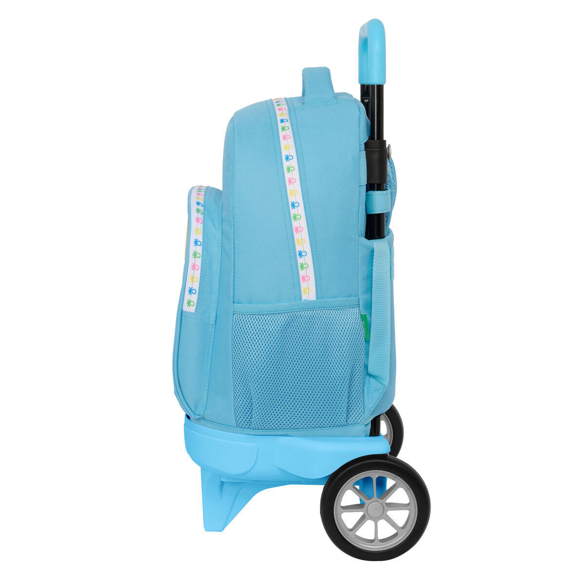 Mochila Escolar con Ruedas Benetton Spring Azul cielo 3/3