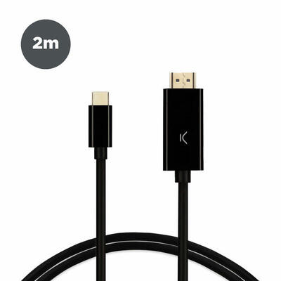 Adattatore USB-C con HDMI KSIX Cavi USB. Hub e Adattatori