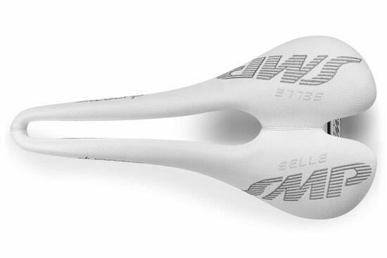 Selle de vélo de course Dynamic, blanche