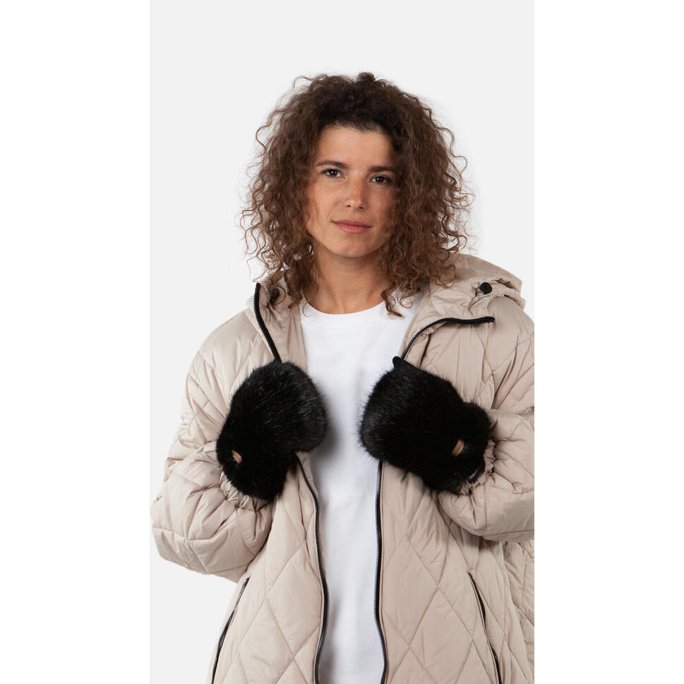 Rękawiczki futrzane damskie Barts