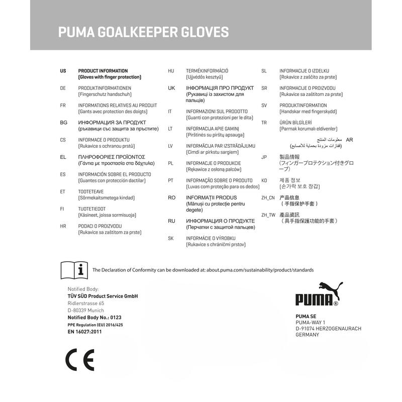 Mănuși fotbal adulți Ultra Match Protect RC, alb PUMA White Glowing Red Black