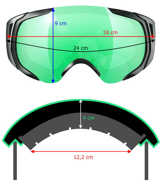 Gogle narciarskie do dorosłych Ice-Q Czantoria S3 5/6