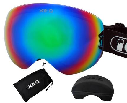 Gogle narciarskie dla dorosłych Ice-Q Cortina 4, Anti-slip, OTG na okulary