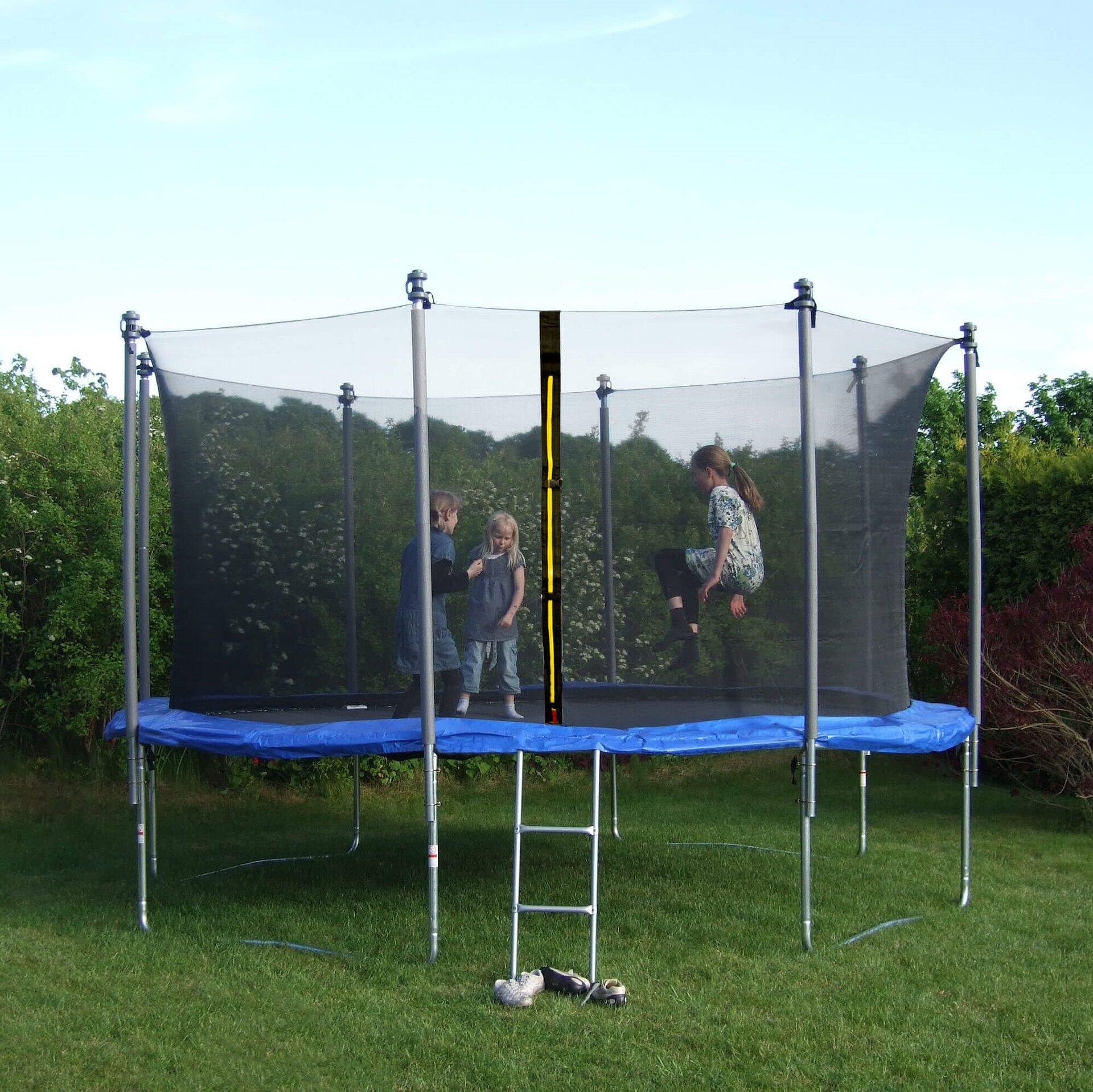 Siatka do trampoliny wewnętrzna Springos 10FT 305 cm 8 słupków 3/7