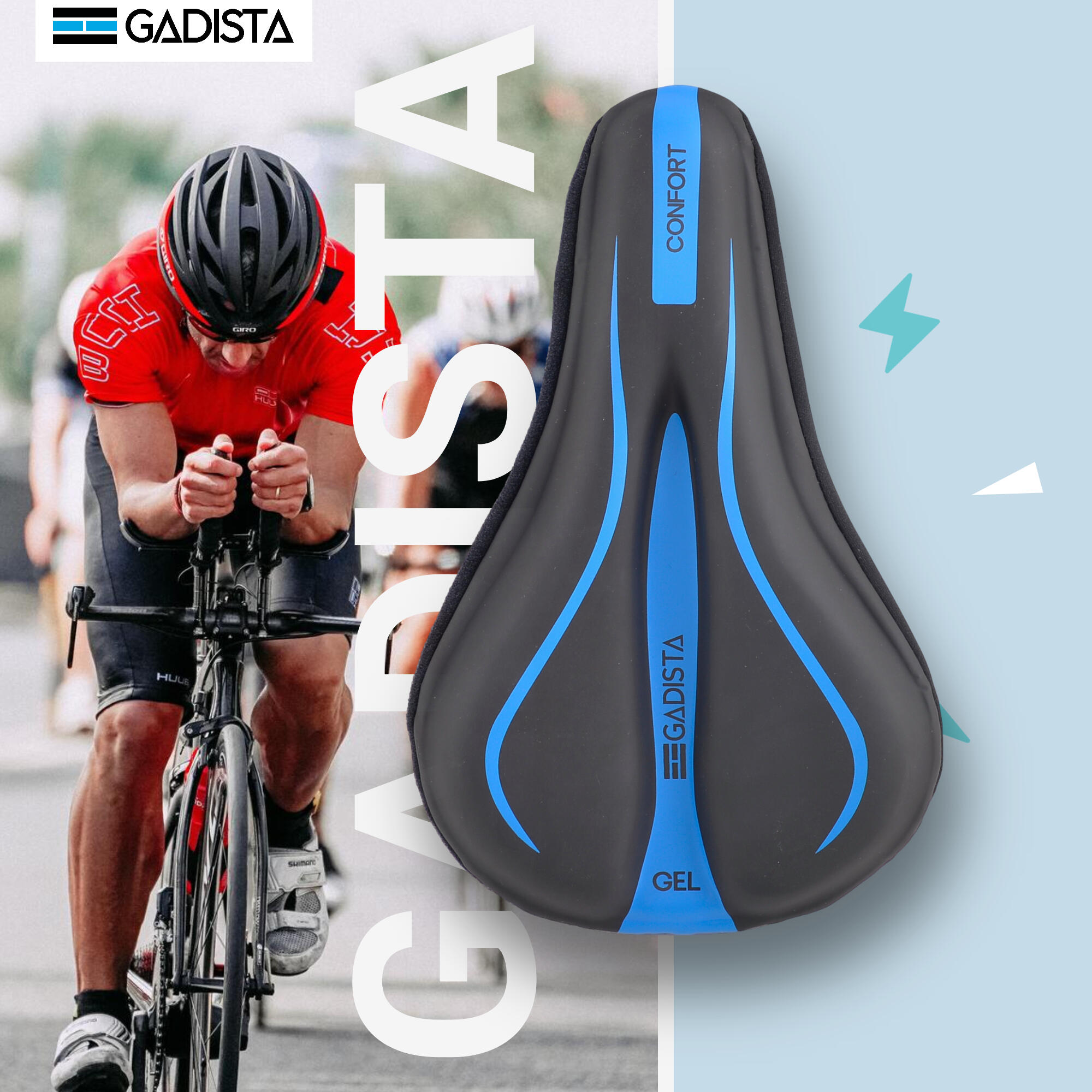 Fietszadelhoes met gel - Universeel formaat - Waterdicht 5/6