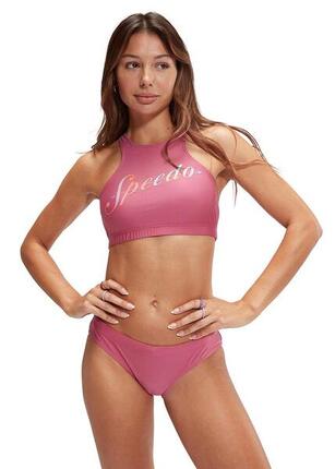 Bikini de natation Speedo Logo Volley - Mauve / Bleu