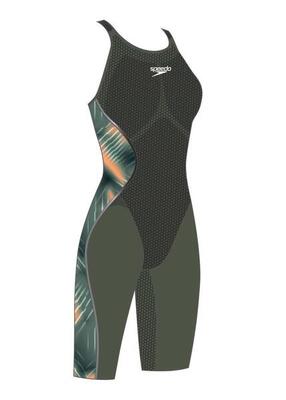 Speedo Fastskin LZR Pure Intent 2.0 Openback Kneeskin - Verde / Nero - Taglia 20