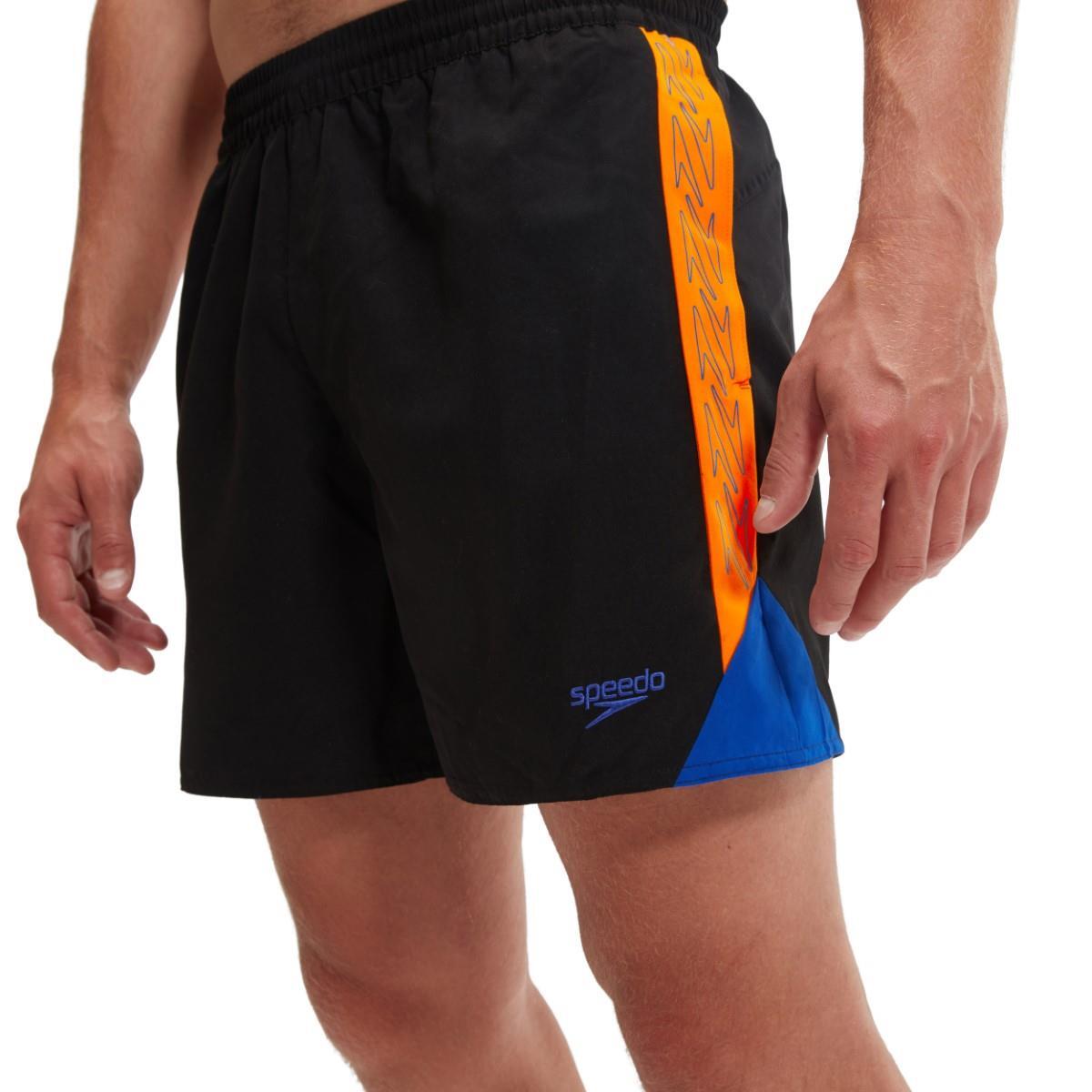 Speedo HyperBoom Splice 16" Watershort - Black / Mandarin / Cobalt 5/7