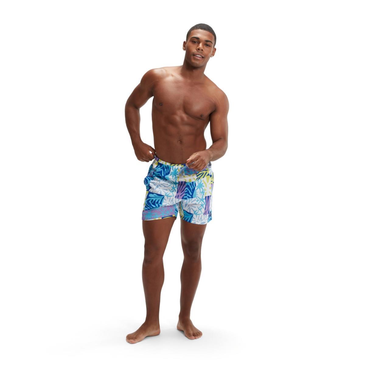 Calção de banho Speedo Digital Printed Leisure 16" – padrão folhas 2/5