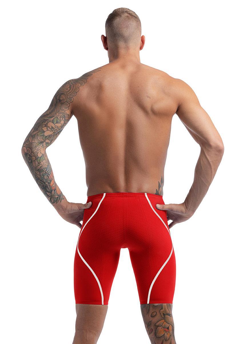 Speedo Fastskin LZR Pure Intent 2.0 High Waisted Jammer - Rosso fiamma / Bianco 2/6