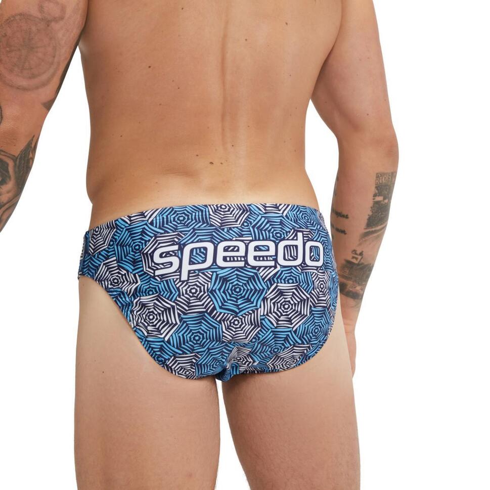 Speedo 5 Cm Escape Slip - Niebiesko-Białe - Rozmiar 38