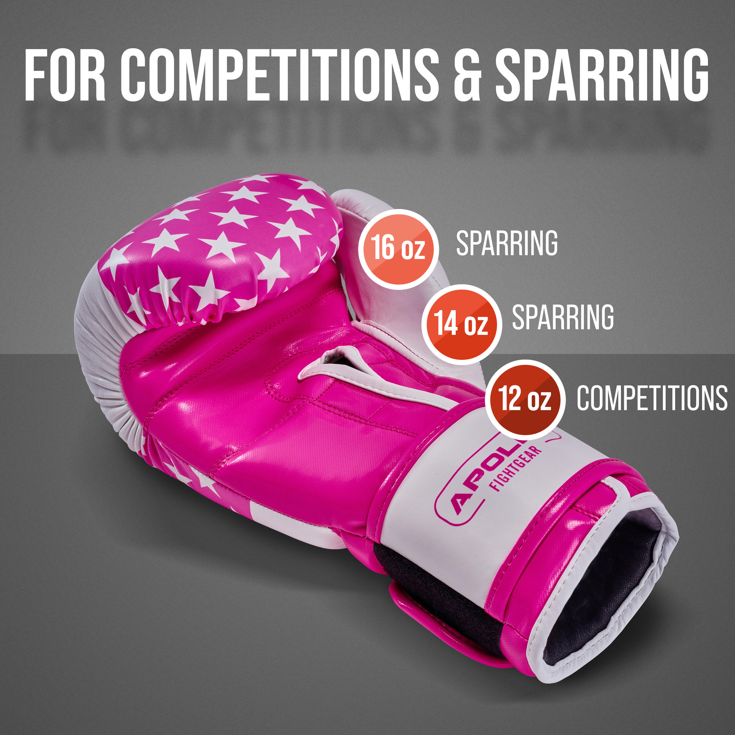 Guantoni da boxe Champion Stars - Bianco/Rosa - 14oz 2/7