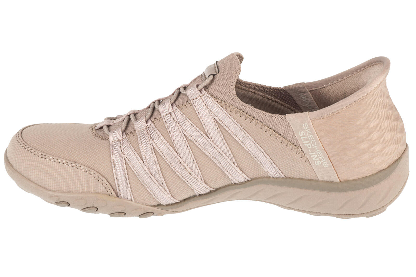 Chaussures Femmes Skechers Slipins Breathe Easy Roll Me beige 2/4