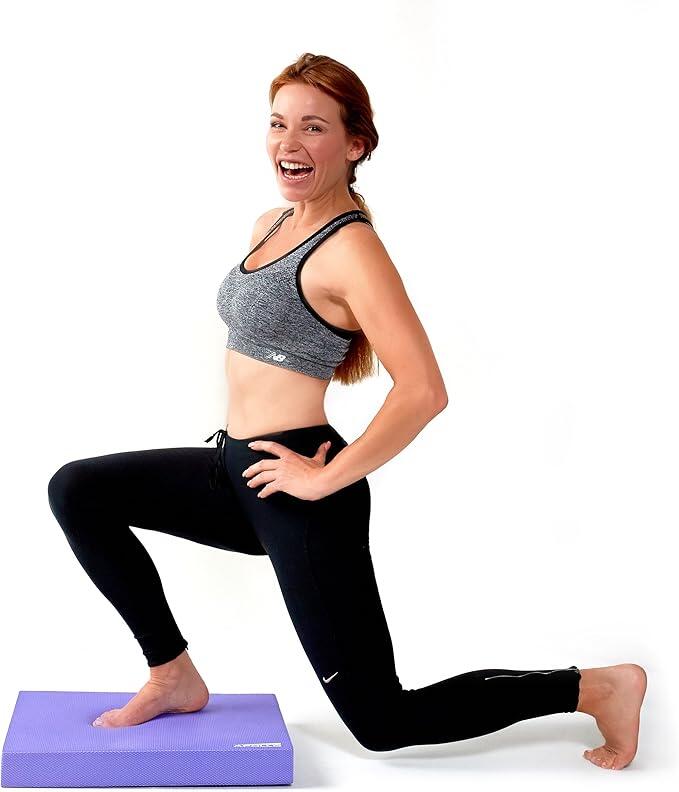 Pad Balance Pro Fitness, Yoga, Pilates - 45x35x5 cm, Púrpura 5/7