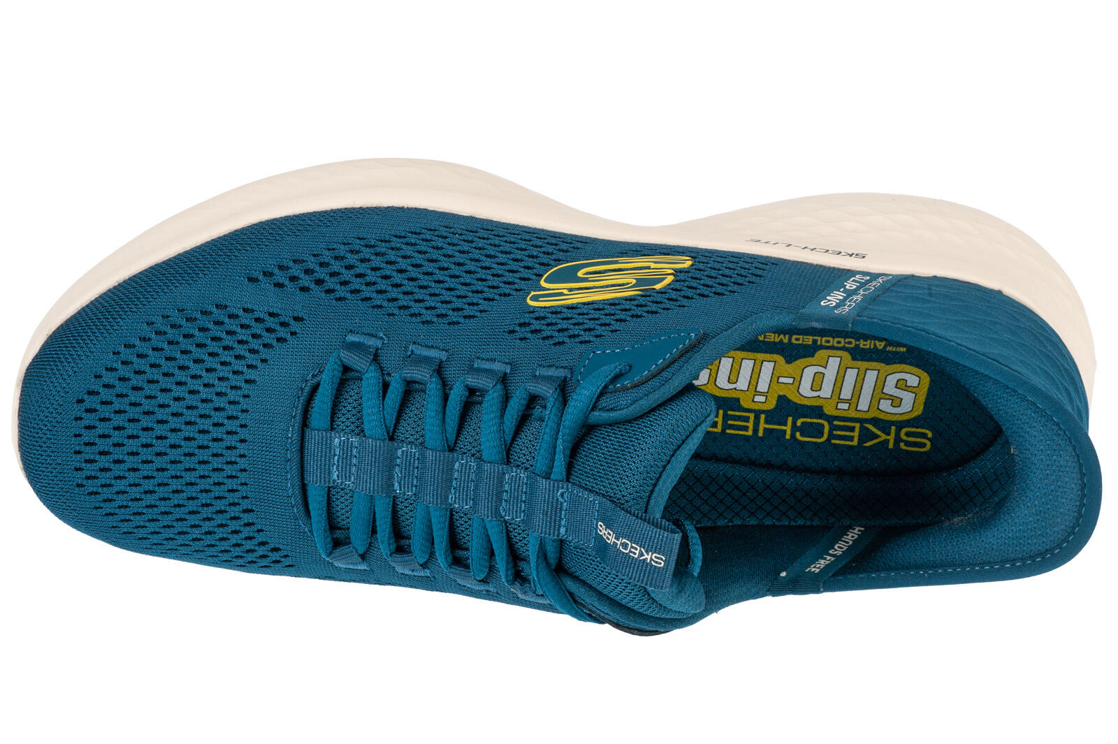 Chaussures Hommes Skechers Slipins Skechlite Pro Primebase bleu 3/4
