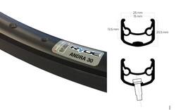 Jante Ryde Andra 30 28 Pouces 622 Noire 32 - Idéale pour Vélos Électriques