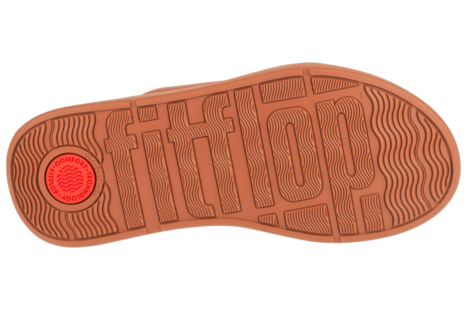 FITFLOP FitFlop F-Mode Leather Flatform Cross Slides  LICHTBRUIN 38 4/7