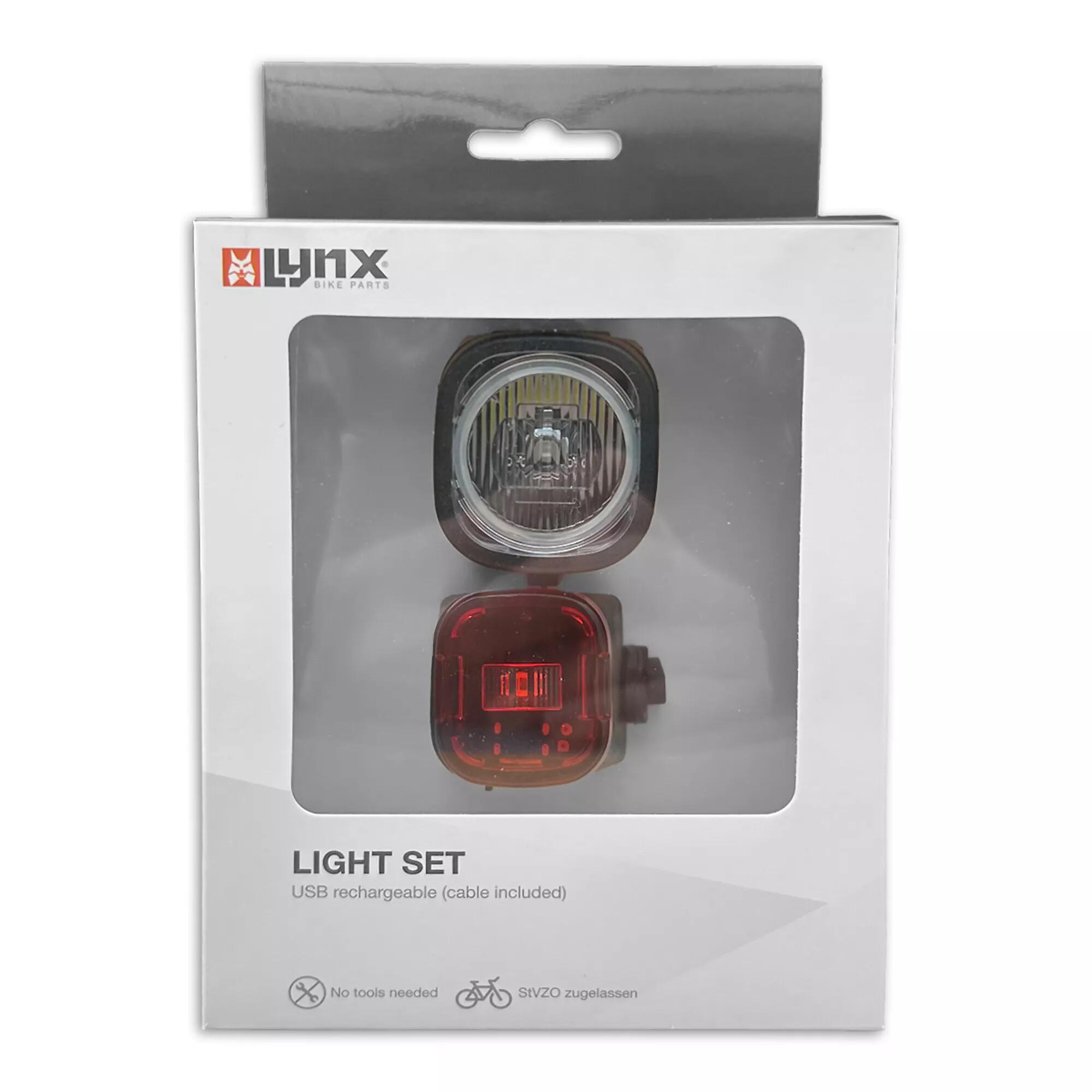 Fahrradbeleuchtungsset USB, 30 Lux Scheinwerfer & Rücklicht 7/7