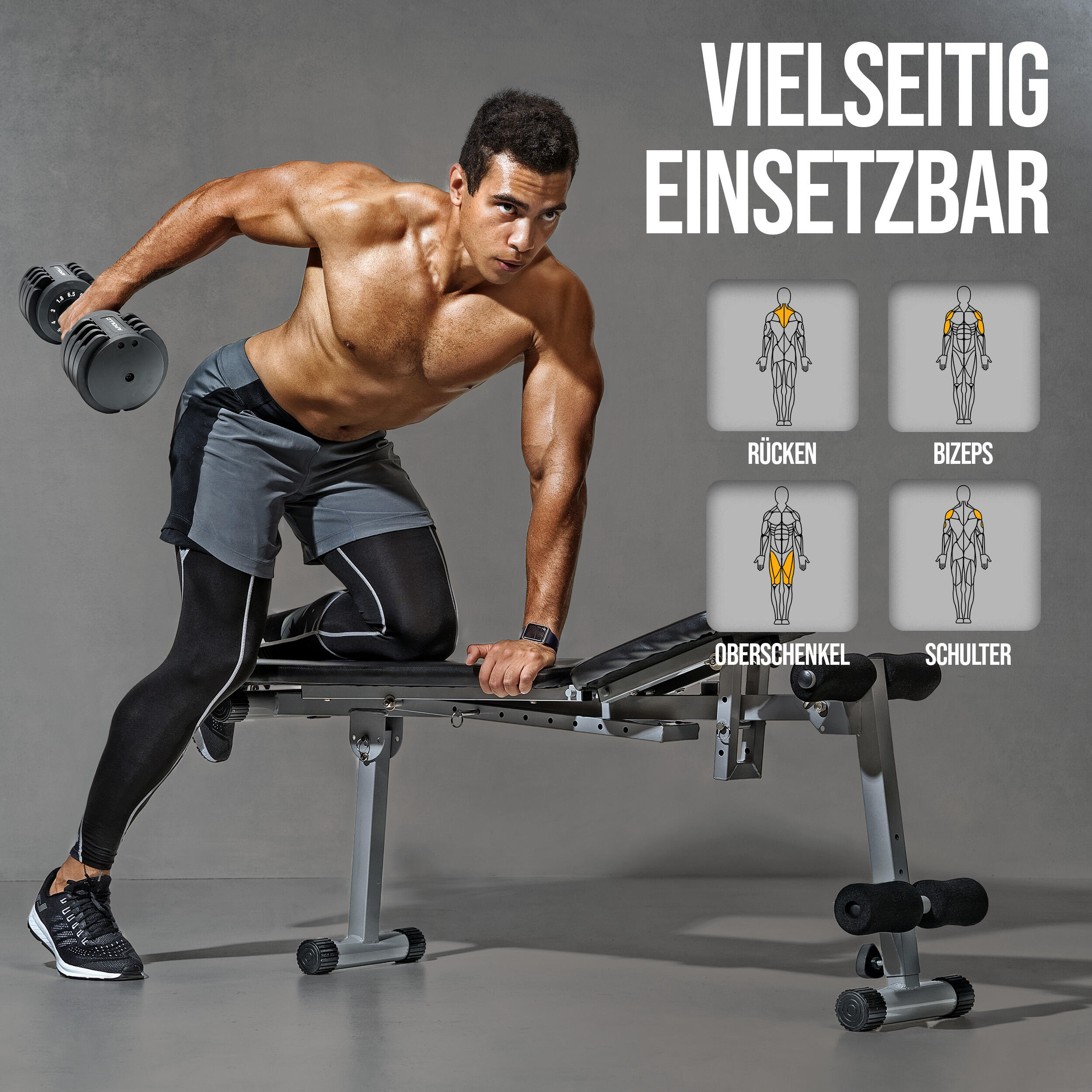 Halterset voor thuis, snel sluiting - 20kg, Zwart/Mint 7/7
