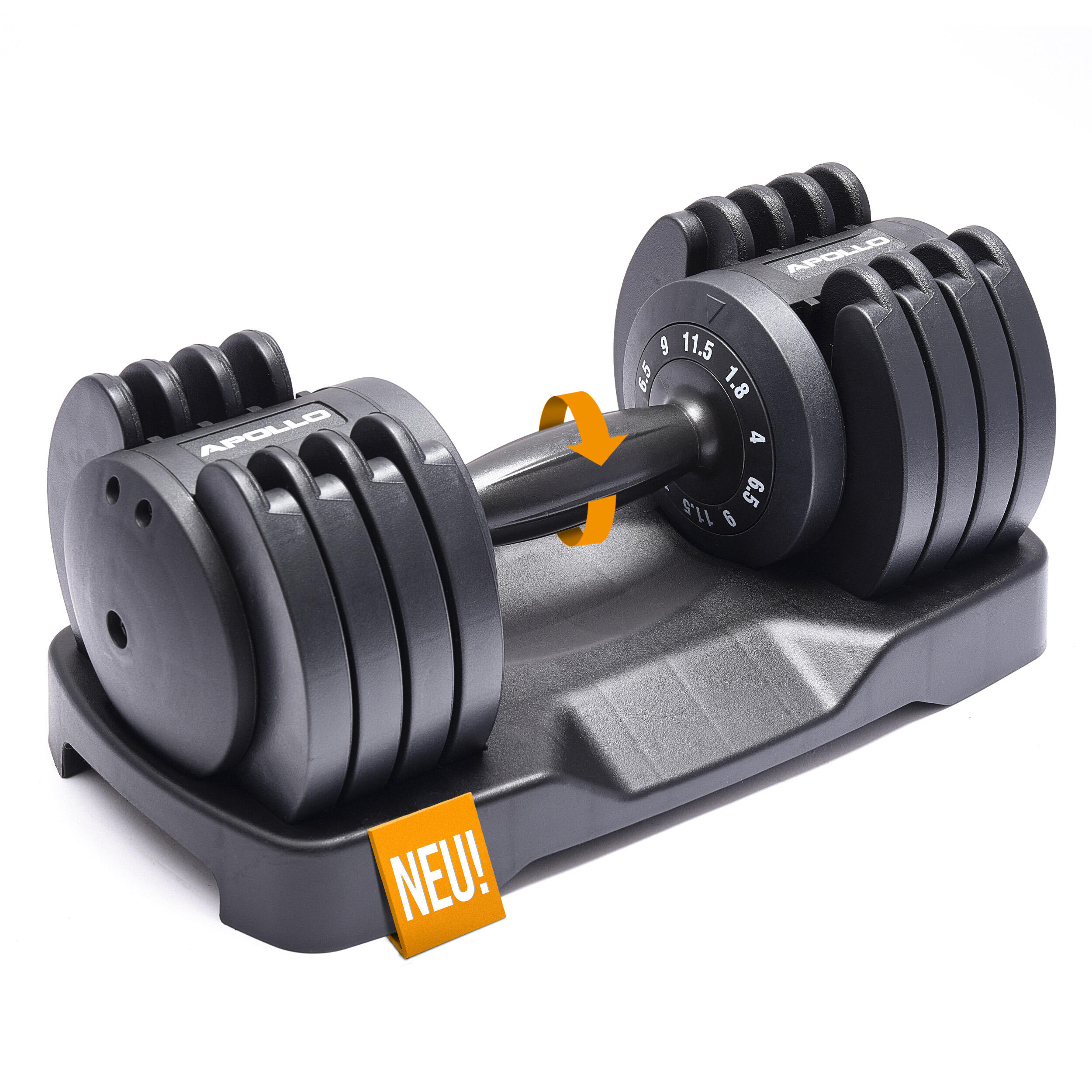 APOLLO Set de mancuernas con cierre rápido - 11,5kg, Negro