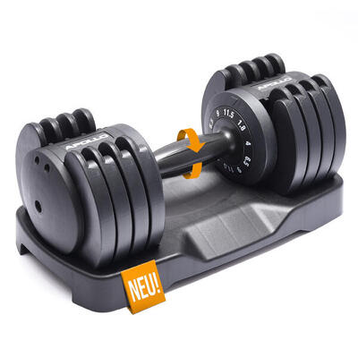 Halterset voor thuis. snel sluiting - 11.5kg. zwart