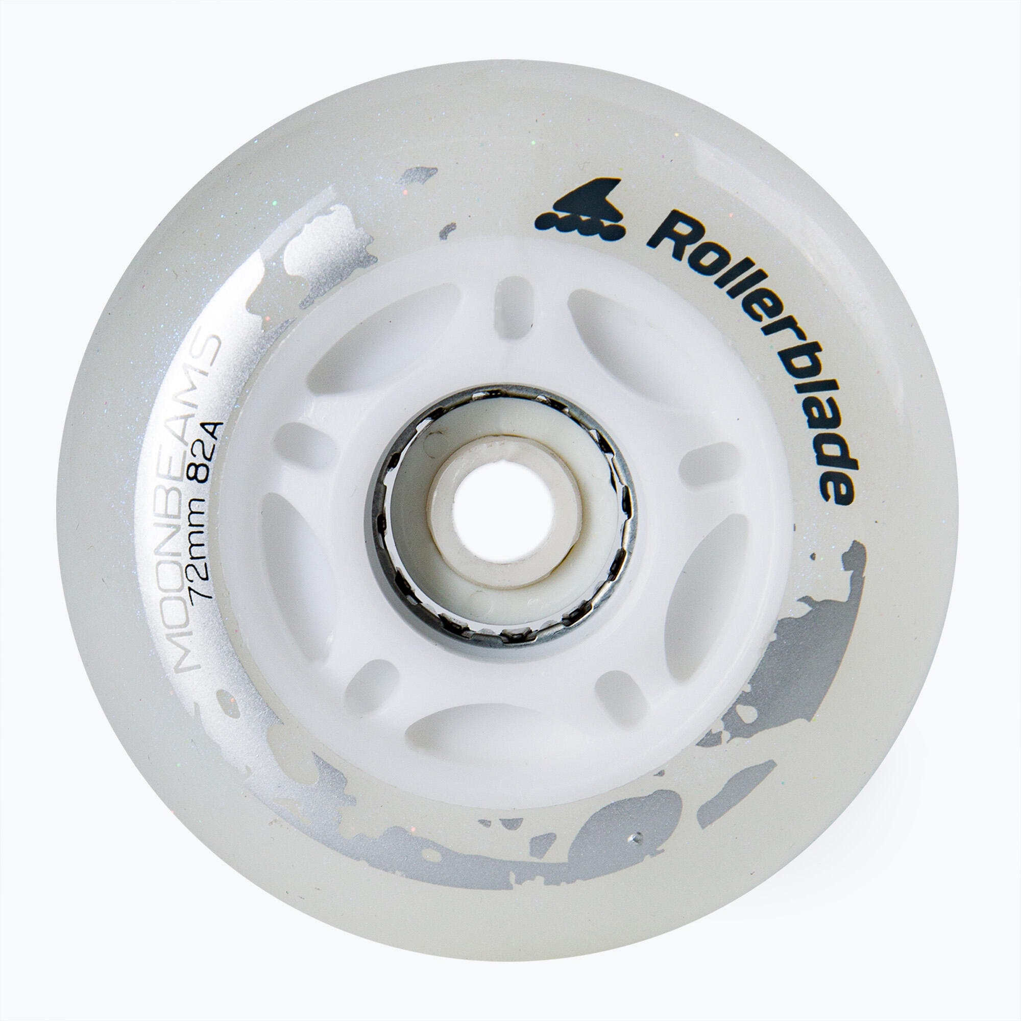 ROLLERBLADE MOONBEAMS LED WHITE - 72MM 82A 4 PACK 2/5