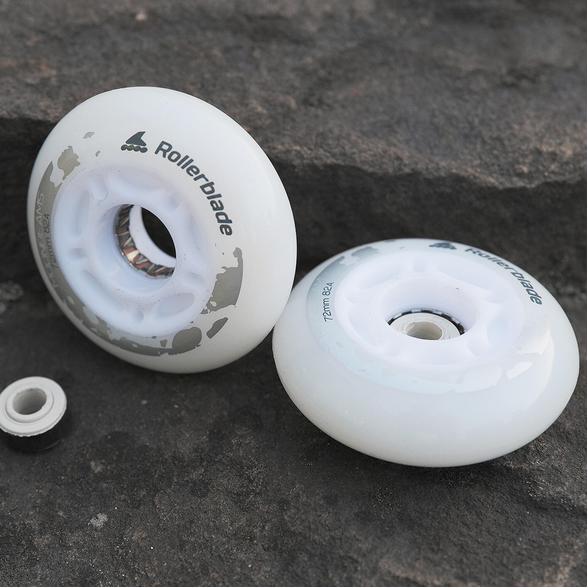 ROLLERBLADE MOONBEAMS LED WHITE - 72MM 82A 4 PACK 5/5