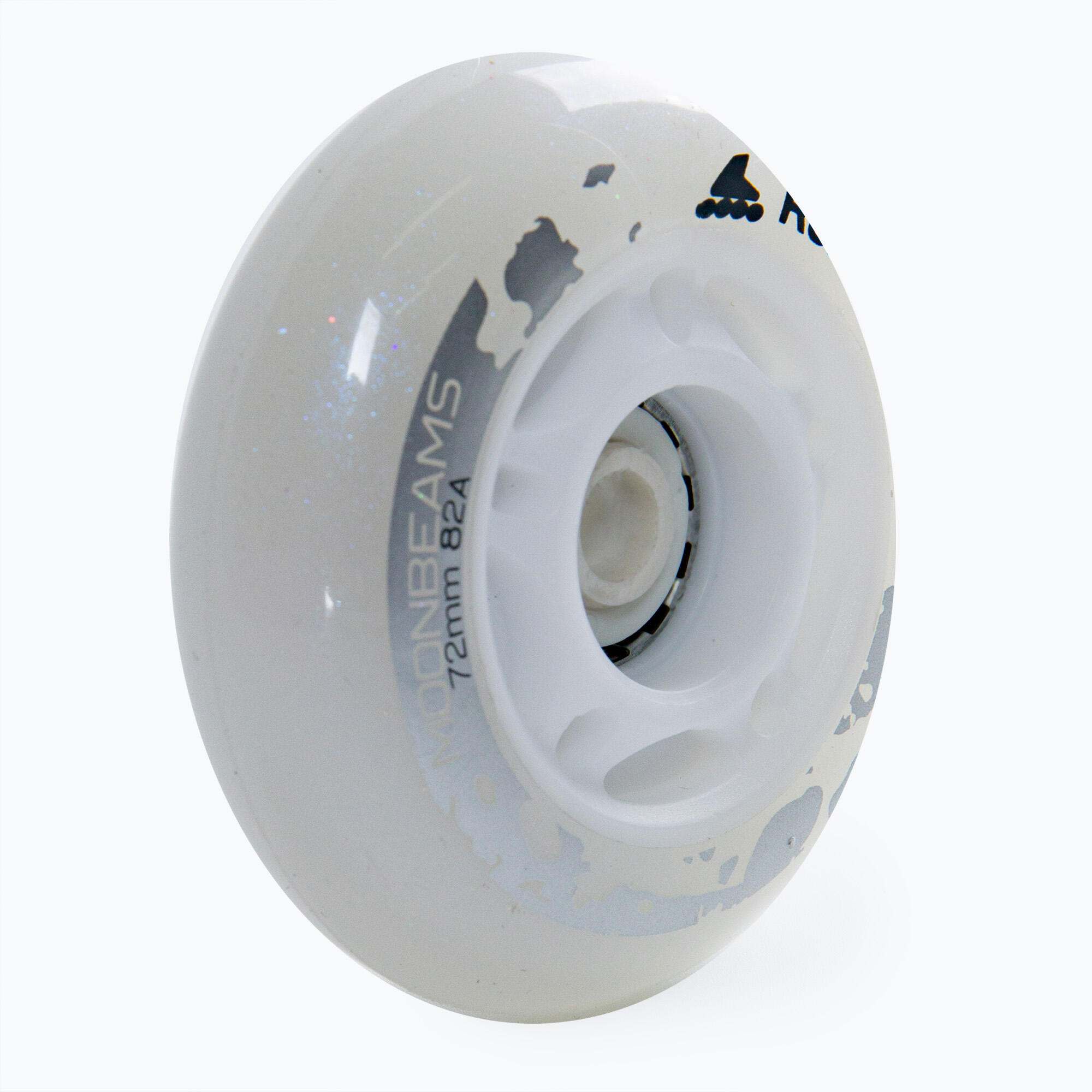 ROLLERBLADE MOONBEAMS LED WHITE - 72MM 82A 4 PACK 3/5