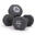 Set d'haltères 2 x 5 kg pour musculation, gris