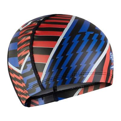 Speedo junior pace cap - zwart / wit / watermeloen
