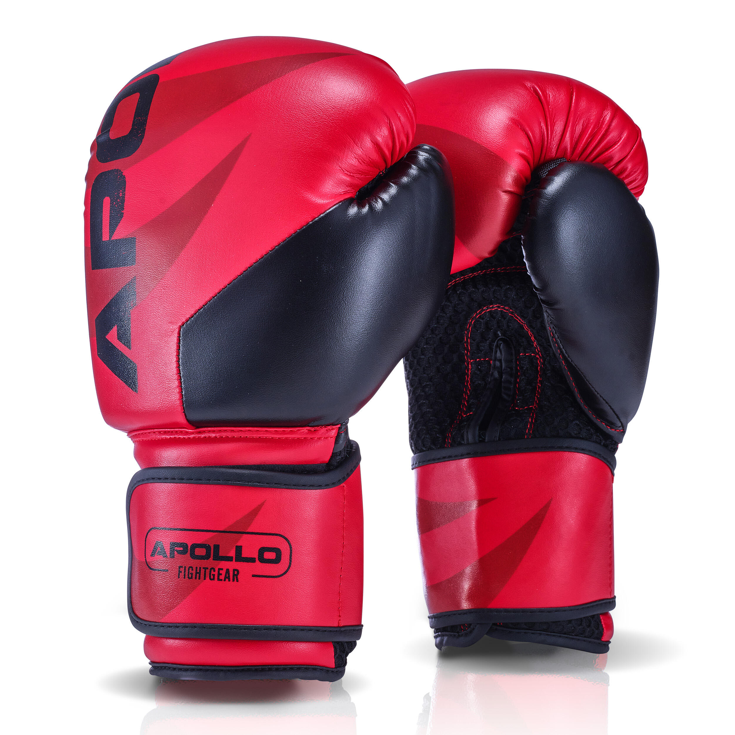 Apollo - Gants De Boxe Champion - Rouge/noir - 12oz - Gants De Boxe - Noir|rouge - 12 Oz - Decathlon