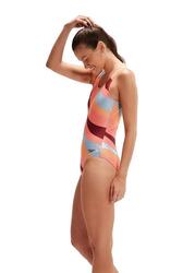 Maillot de bain Speedo Allover dos en U - Rose 30