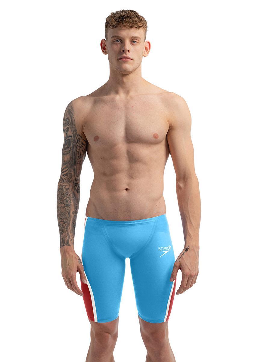 Speedo Fastskin LZR Pure Intent 2.0 Jammer - Picton Blue / Flame Red 4/6