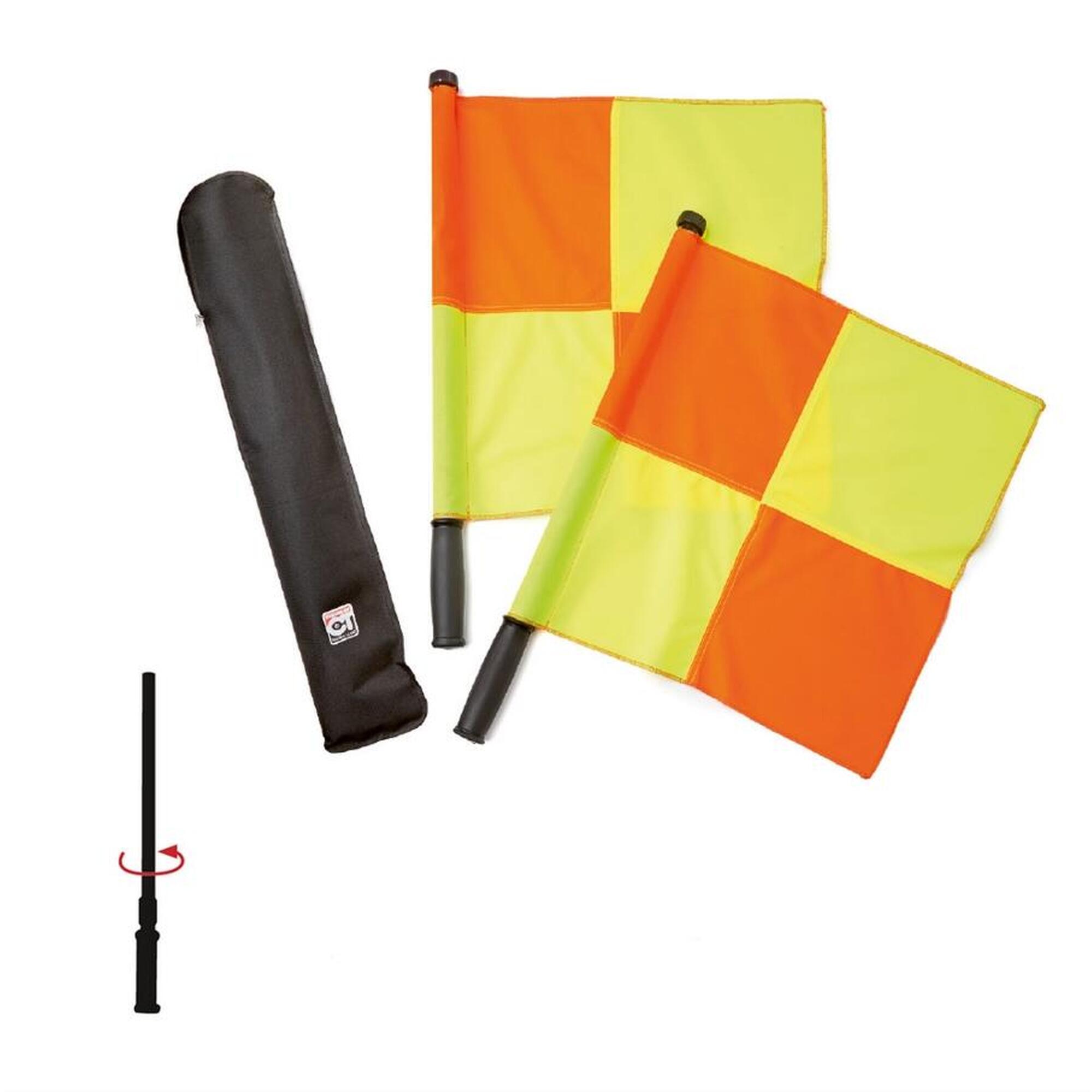 Tremblay - Drapeaux De Touche À Damiers Tremblay - Set Flag Fooball - Jaune|orange - No Size - Decathlon