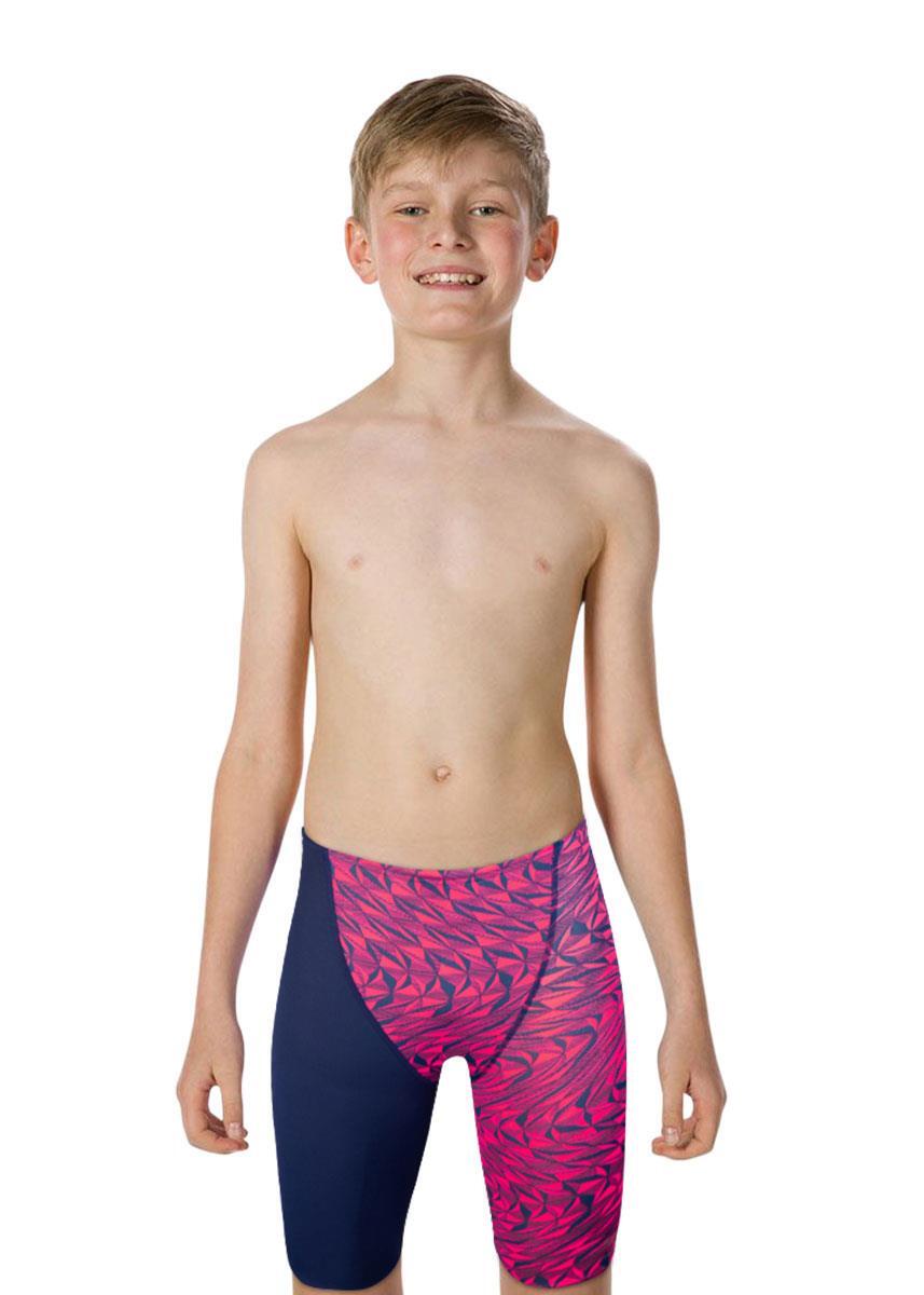 Speedo Junior Fastskin Endurance+ Highwaisted Jammer - Navy / Refracwave 1/3